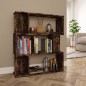 vidaXL Estantería/Biombo madera aglomerada roble ahumado 80x24x96 cm vidaXL Estantería/Biombo madera aglomerada roble ahumado 80x24x96 cm
