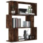 vidaXL Estantería/Biombo madera aglomerada roble ahumado 80x24x96 cm vidaXL Estantería/Biombo madera aglomerada roble ahumado 80x24x96 cm