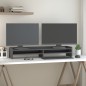 vidaXL Soporte para monitor madera maciza de pino gris 100x24x16 cm vidaXL Soporte para monitor madera maciza de pino gris 100x24x16 cm
