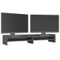 vidaXL Soporte para monitor madera maciza de pino gris 100x24x16 cm vidaXL Soporte para monitor madera maciza de pino gris 100x24x16 cm