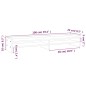 vidaXL Soporte para monitor madera maciza de pino gris 100x24x16 cm vidaXL Soporte para monitor madera maciza de pino gris 100x24x16 cm