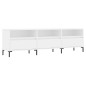 vidaXL Mueble de TV madera contrachapada blanco 150x30x44,5 cm vidaXL Mueble de TV madera contrachapada blanco 150x30x44,5 cm