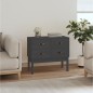 vidaXL Mueble consola de madera maciza de pino gris 90x40x78 cm vidaXL Mueble consola de madera maciza de pino gris 90x40x78 cm