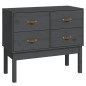 vidaXL Mueble consola de madera maciza de pino gris 90x40x78 cm vidaXL Mueble consola de madera maciza de pino gris 90x40x78 cm