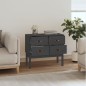 vidaXL Mueble consola de madera maciza de pino gris 90x40x78 cm vidaXL Mueble consola de madera maciza de pino gris 90x40x78 cm