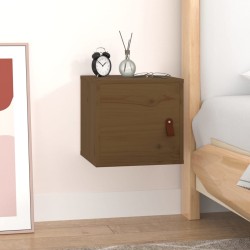 vidaXL Armario de pared madera maciza de pino marrón miel 31,5x30x30cm