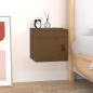 vidaXL Armario de pared madera maciza de pino marrón miel 31,5x30x30cm vidaXL Armario de pared madera maciza de pino marrón miel 31,5x30x30cm