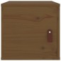 vidaXL Armario de pared madera maciza de pino marrón miel 31,5x30x30cm vidaXL Armario de pared madera maciza de pino marrón miel 31,5x30x30cm