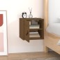 vidaXL Armario de pared madera maciza de pino marrón miel 31,5x30x30cm vidaXL Armario de pared madera maciza de pino marrón miel 31,5x30x30cm