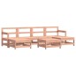 vidaXL Juego de muebles de jardín 7 pzas madera maciza abeto Douglas