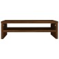 vidaXL Soporte de monitor madera contrachapada roble marrón 42x24x13cm