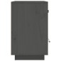 vidaXL Mesita de noche madera maciza de pino gris 40x34x55 cm vidaXL Mesita de noche madera maciza de pino gris 40x34x55 cm