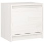vidaXL Mesita de noche madera maciza de mango blanco 40x30,5x40 cm vidaXL Mesita de noche madera maciza de mango blanco 40x30,5x40 cm