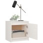 vidaXL Mesita de noche madera maciza de mango blanco 40x30,5x40 cm vidaXL Mesita de noche madera maciza de mango blanco 40x30,5x40 cm