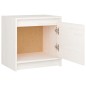 vidaXL Mesita de noche madera maciza de mango blanco 40x30,5x40 cm vidaXL Mesita de noche madera maciza de mango blanco 40x30,5x40 cm