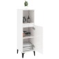 vidaXL Armario de baño madera contrachapada blanco brillo 30x30x100 cm vidaXL Armario de baño madera contrachapada blanco brillo 30x30x100 cm