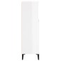 vidaXL Armario de baño madera contrachapada blanco brillo 30x30x100 cm vidaXL Armario de baño madera contrachapada blanco brillo 30x30x100 cm