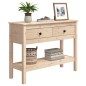 vidaXL Mesa consola madera maciza de pino 100x35x75 cm vidaXL Mesa consola madera maciza de pino 100x35x75 cm