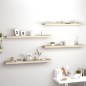 vidaXL Estantes flotantes pared 4 uds MDF color roble 120x23,5x3,8 cm
