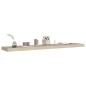 vidaXL Estantes flotantes pared 4 uds MDF color roble 120x23,5x3,8 cm