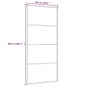 vidaXL Puerta corredera ESG vidrio y aluminio 90x205 cm negro vidaXL Puerta corredera ESG vidrio y aluminio 90x205 cm negro