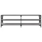 vidaXL Mueble de TV madera contrachapada gris Sonoma 160x40x50 cm