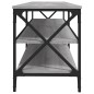 vidaXL Mueble de TV madera contrachapada gris Sonoma 160x40x50 cm