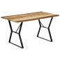 vidaXL Mesa de comedor de madera maciza reciclada 140x80x76 cm vidaXL Mesa de comedor de madera maciza reciclada 140x80x76 cm