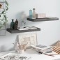 vidaXL Estantes flotantes de pared 2 uds MDF gris brillo 50x23x3,8 cm vidaXL Estantes flotantes de pared 2 uds MDF gris brillo 50x23x3,8 cm