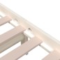 vidaXL Estructura de cama de madera maciza blanca 140x190 cm vidaXL Estructura de cama de madera maciza blanca 140x190 cm