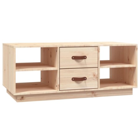 vidaXL Mesa de centro de madera maciza de pino 100x50x41 cm