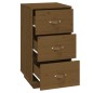 vidaXL Mesitas de noche 2 uds madera de pino marrón miel 40x40x75 cm vidaXL Mesitas de noche 2 uds madera de pino marrón miel 40x40x75 cm