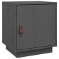 vidaXL Mesita de noche madera maciza de pino gris 40x34x45 cm vidaXL Mesita de noche madera maciza de pino gris 40x34x45 cm