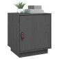 vidaXL Mesita de noche madera maciza de pino gris 40x34x45 cm vidaXL Mesita de noche madera maciza de pino gris 40x34x45 cm