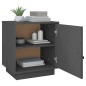 vidaXL Mesita de noche madera maciza de pino gris 40x34x45 cm vidaXL Mesita de noche madera maciza de pino gris 40x34x45 cm