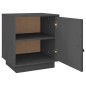 vidaXL Mesita de noche madera maciza de pino gris 40x34x45 cm vidaXL Mesita de noche madera maciza de pino gris 40x34x45 cm