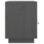 vidaXL Mesita de noche madera maciza de pino gris 40x34x45 cm vidaXL Mesita de noche madera maciza de pino gris 40x34x45 cm