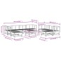 vidaXL Juego de muebles de jardín 11 piezas madera maciza de pino vidaXL Juego de muebles de jardín 11 piezas madera maciza de pino