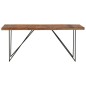 vidaXL Mesa de comedor de madera maciza de acacia 180x90x76 cm vidaXL Mesa de comedor de madera maciza de acacia 180x90x76 cm