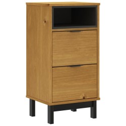 vidaXL Mesita de noche FLAM madera maciza de pino 40x35x80 cm