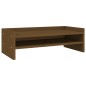 vidaXL Soporte para monitor madera maciza pino marrón miel 50x24x16 cm vidaXL Soporte para monitor madera maciza pino marrón miel 50x24x16 cm