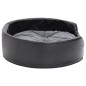 vidaXL Cama de perros felpa y cuero sintético gris oscuro 69x59x19 cm vidaXL Cama de perros felpa y cuero sintético gris oscuro 69x59x19 cm