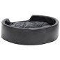 vidaXL Cama de perros felpa y cuero sintético gris oscuro 69x59x19 cm vidaXL Cama de perros felpa y cuero sintético gris oscuro 69x59x19 cm