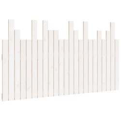 vidaXL Cabecero de cama pared madera maciza pino blanco 146,5x3x80 cm