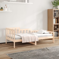 vidaXL Sofá cama madera maciza de pino 90x200 cm