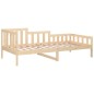 vidaXL Sofá cama madera maciza de pino 90x200 cm