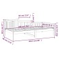 vidaXL Sofá cama madera maciza de pino 90x200 cm