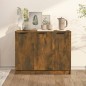 vidaXL Aparador madera contrachapada color roble ahumado 90,5x30x70 cm vidaXL Aparador madera contrachapada color roble ahumado 90,5x30x70 cm