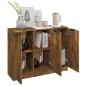 vidaXL Aparador madera contrachapada color roble ahumado 90,5x30x70 cm vidaXL Aparador madera contrachapada color roble ahumado 90,5x30x70 cm