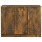 vidaXL Aparador madera contrachapada color roble ahumado 90,5x30x70 cm vidaXL Aparador madera contrachapada color roble ahumado 90,5x30x70 cm